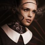 Robot Woman Face image
