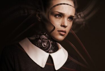 Robot Woman Face image