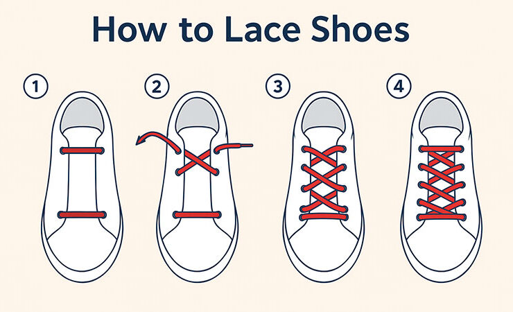 how to lace shoes