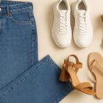 what shoes to wear with wide leg jeans