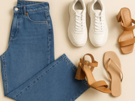 what shoes to wear with wide leg jeans