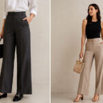 what shoes to wear with wide leg trousers