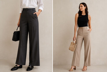 what shoes to wear with wide leg trousers