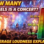 how many decibels is a concert?